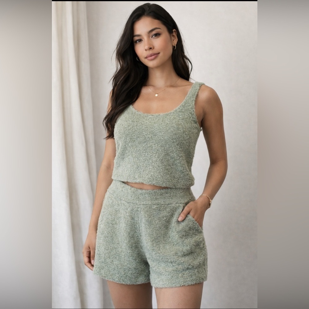 Abercrombie & Fitch Green Knit Lounge Set